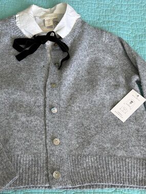 Cynthia Rowley Heather Gray Button-Front Cardigan